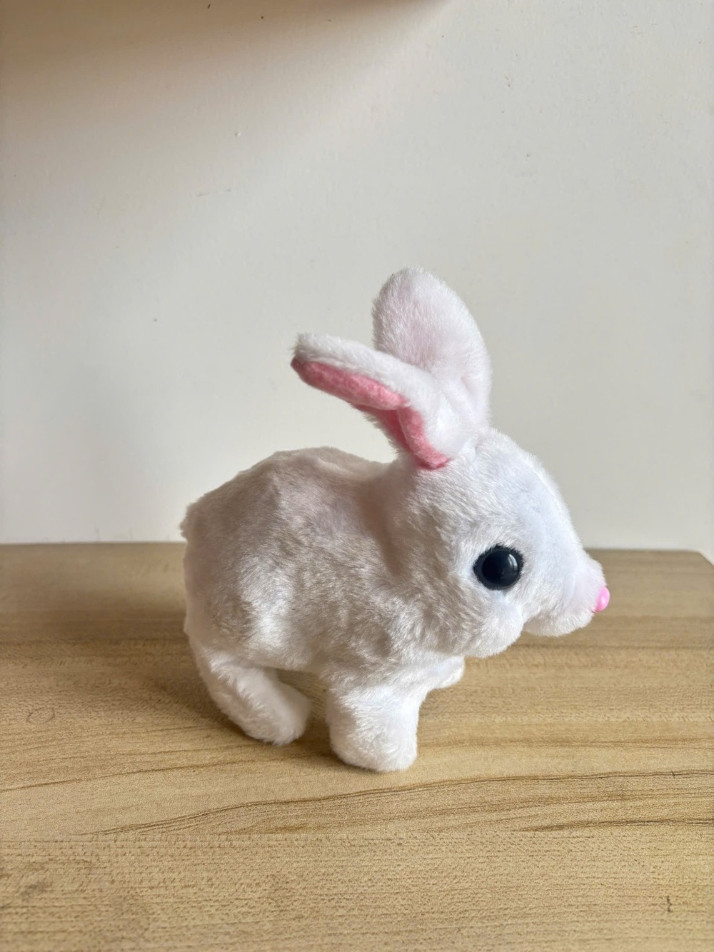Plush Pet Bunny Toy - White and Pink